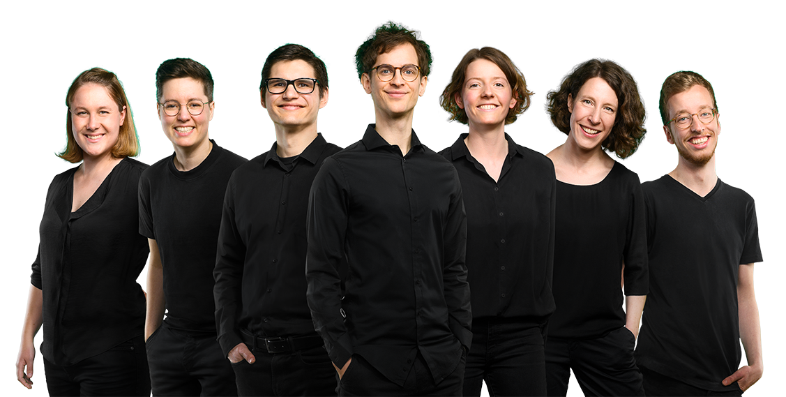 Die 7 Schauspielenden von Peng! Improtheater aus Münster